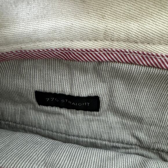 JCrew 770 Straight-Fit Stretch Chino Pants Mens Sz 31 x 32 Light Tan Flat Front - Picture 5 of 8